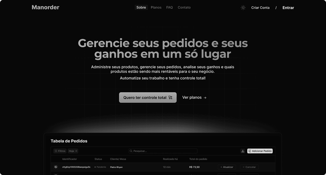 Manorder Project Image